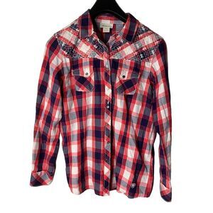 Ariat Button down shirt western Pearl snap women’s size large